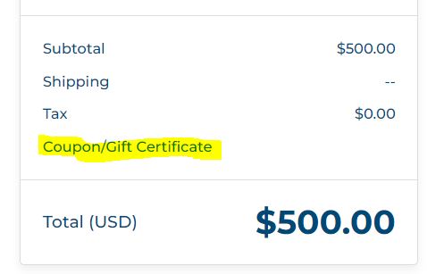 How to enter your coupon code